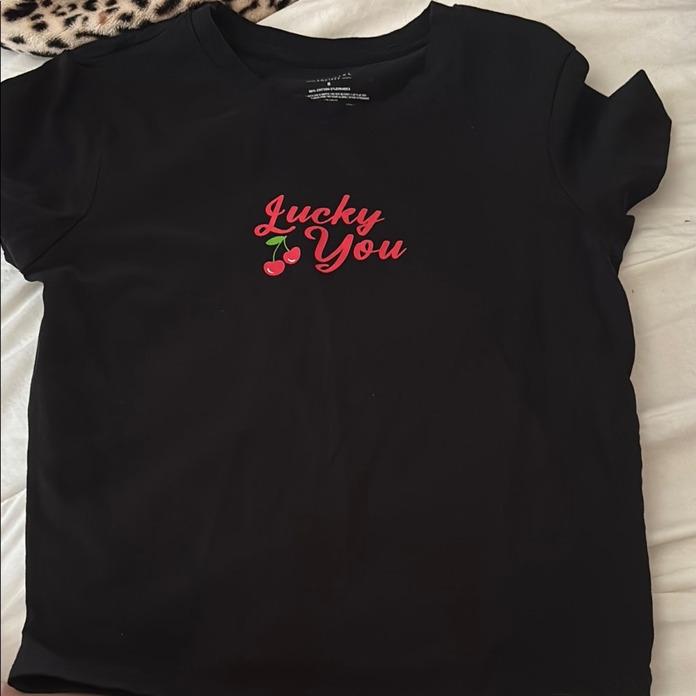 Lucky Brand Black Short Sleeve Tee